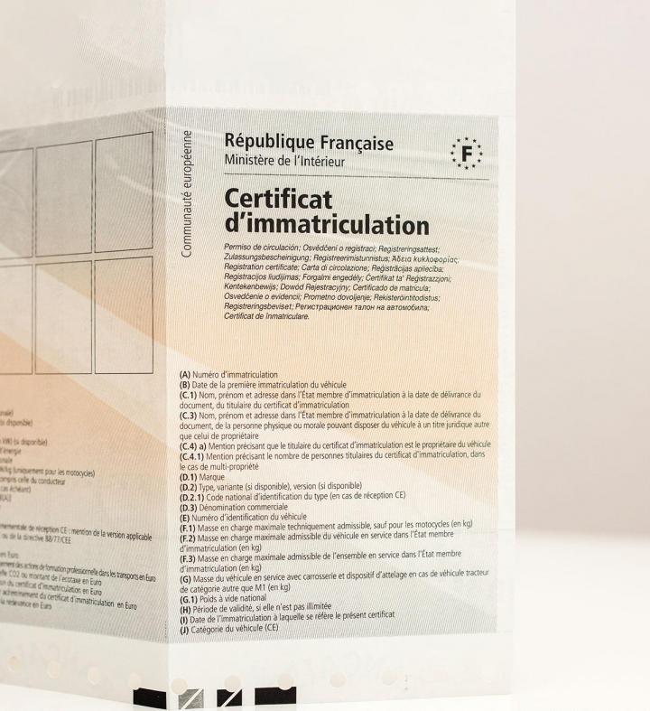 Aide aux démarches pour l’immatriculation de véhicules.